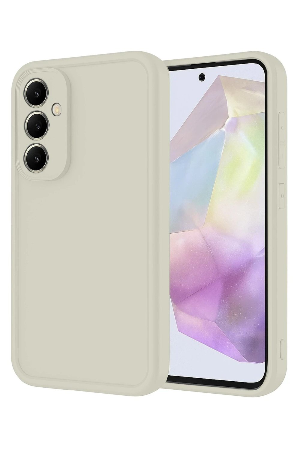 Mey İthalat®  Samsung Galaxy A17 5G Viera Silikon - Krem