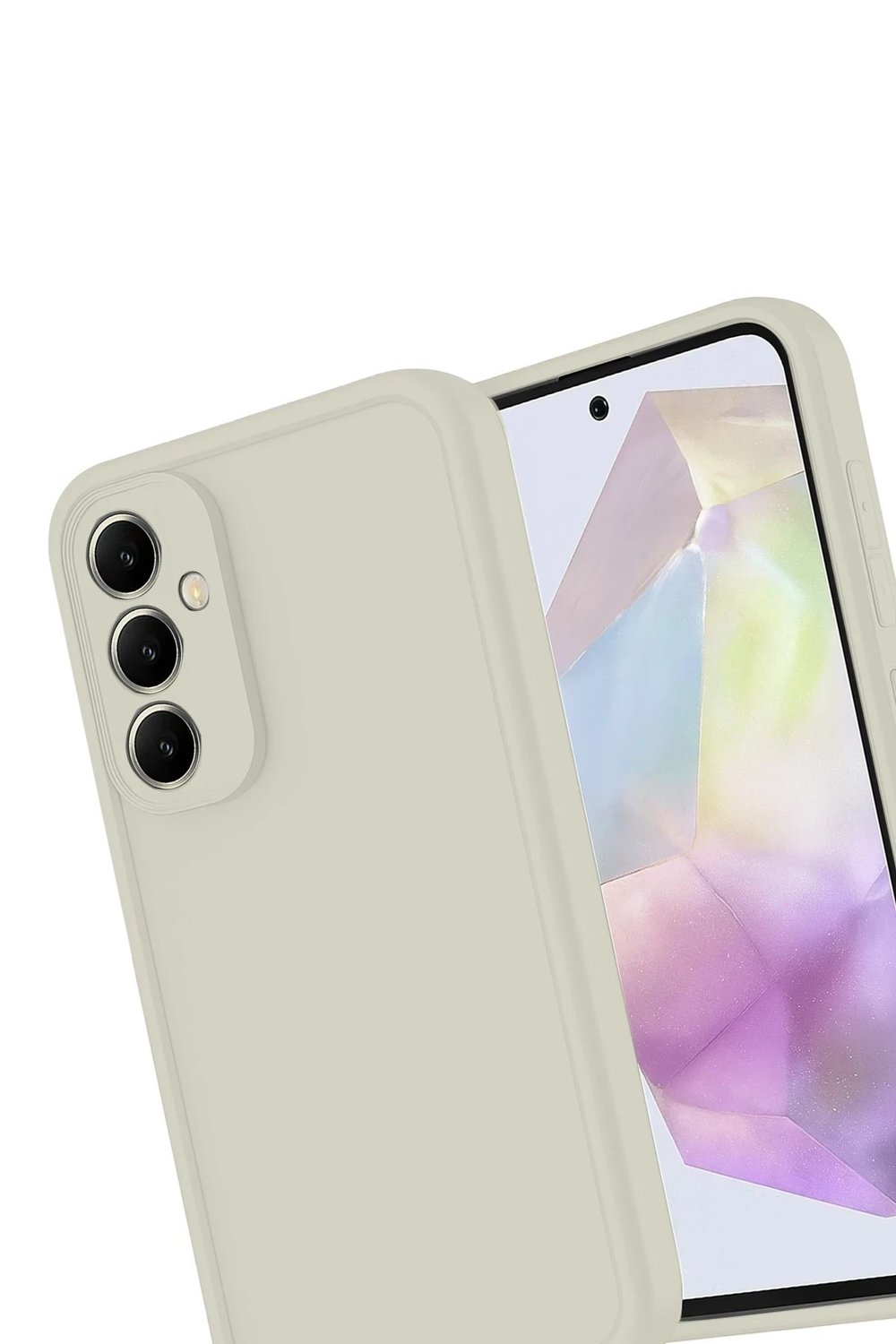 Mey İthalat®  Samsung Galaxy A17 5G Viera Silikon - Krem