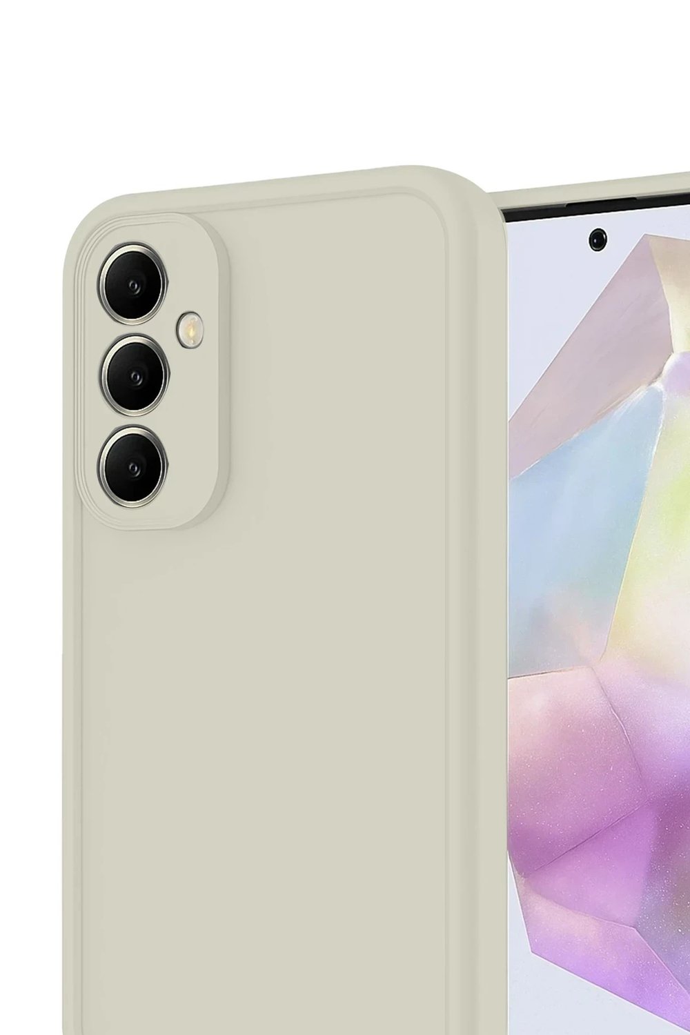Mey İthalat®  Samsung Galaxy A17 5G Viera Silikon - Krem