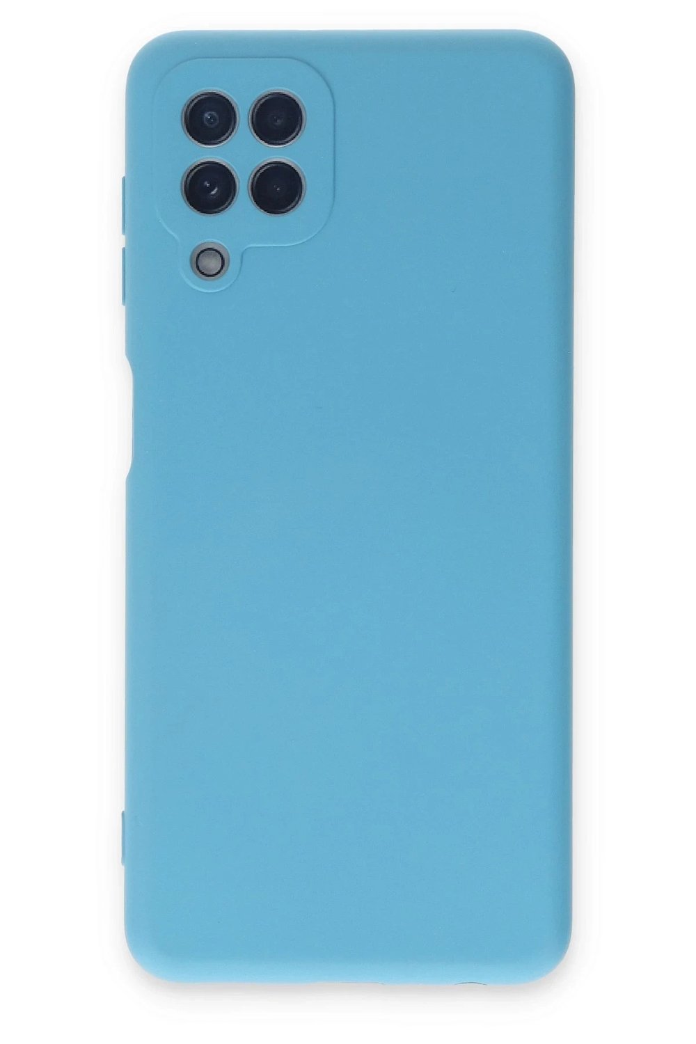 Mey İthalat®  Samsung Galaxy A22 Kılıf Nano içi Kadife Silikon - Mavi