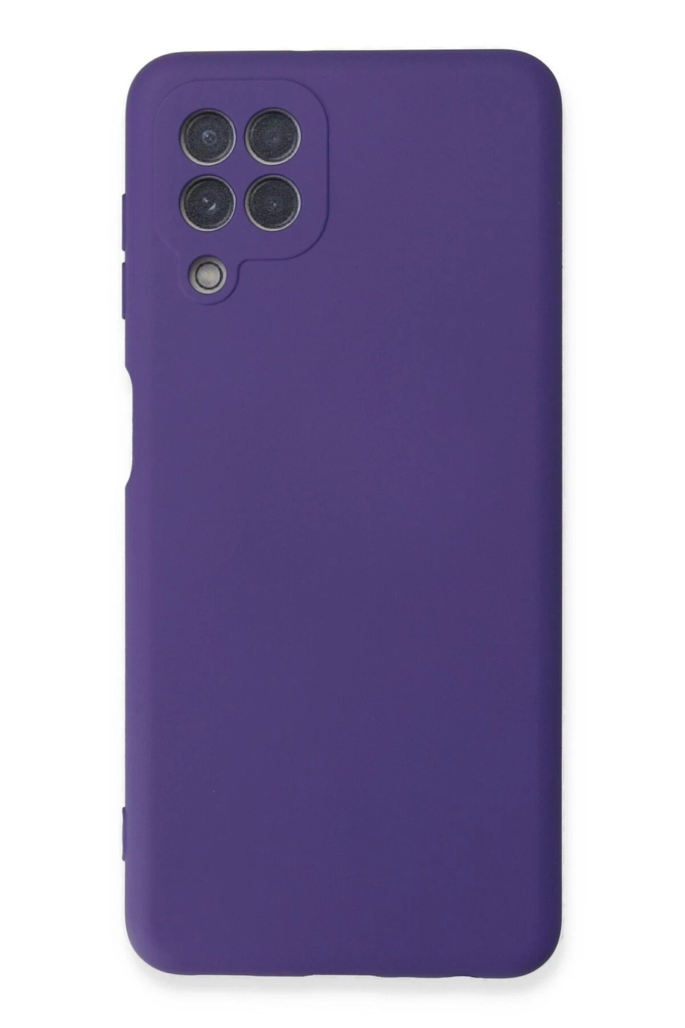 Mey İthalat®  Samsung Galaxy A22 Kılıf Nano içi Kadife Silikon - Mor