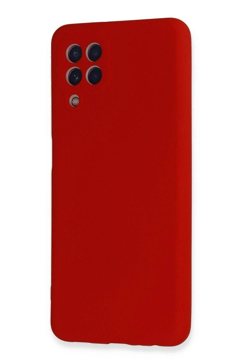 Mey İthalat®  Samsung Galaxy A22 Kılıf Nano içi Kadife Silikon - Kırmızı