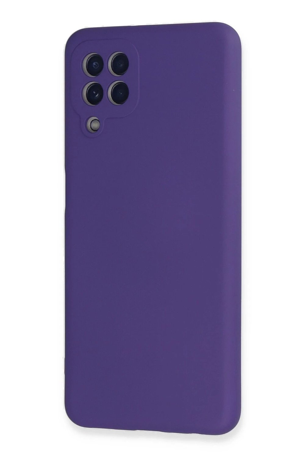 Mey İthalat®  Samsung Galaxy A22 Kılıf Nano içi Kadife Silikon - Mor
