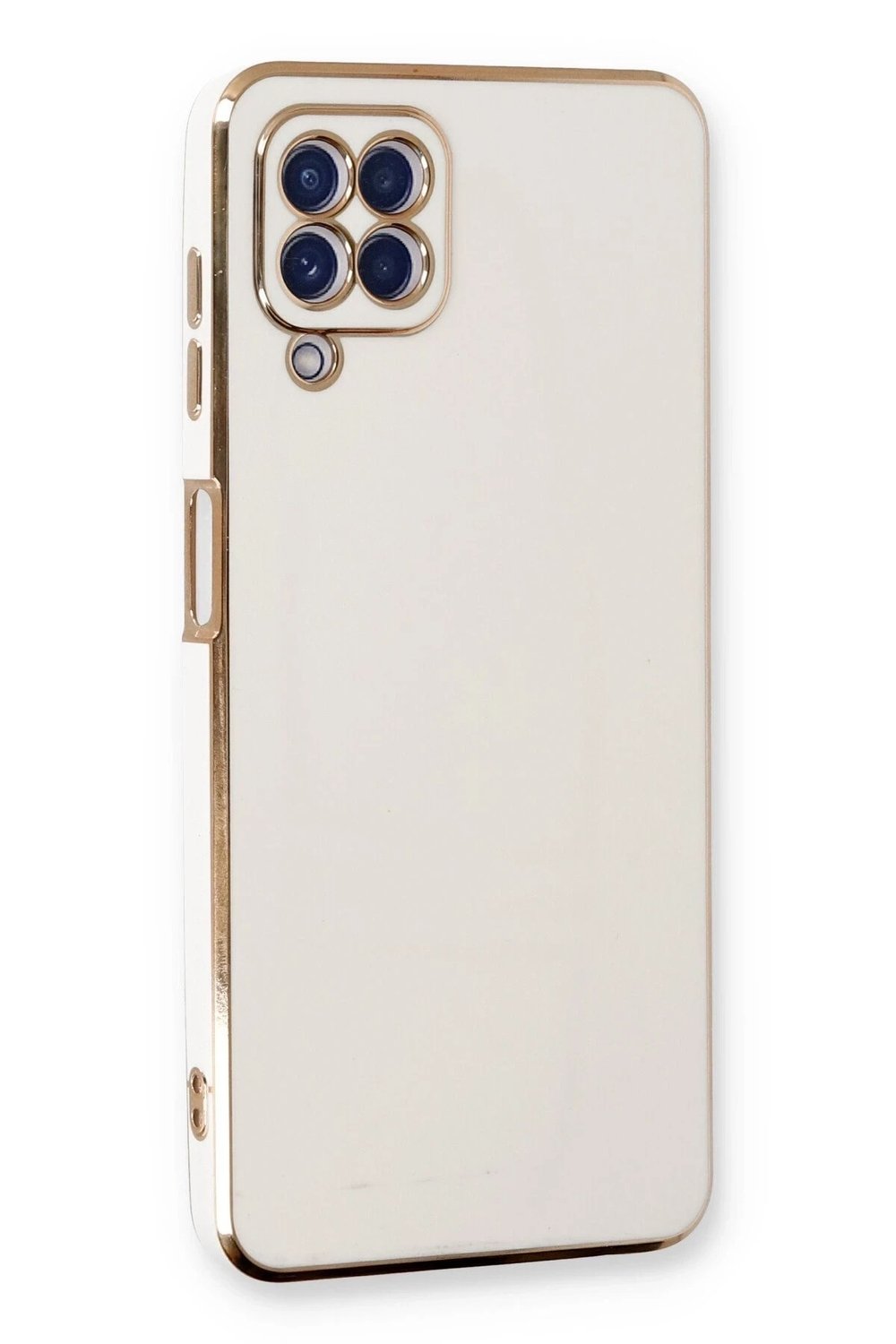 Mey İthalat®  Samsung Galaxy A22 Kılıf Volet Silikon - Beyaz