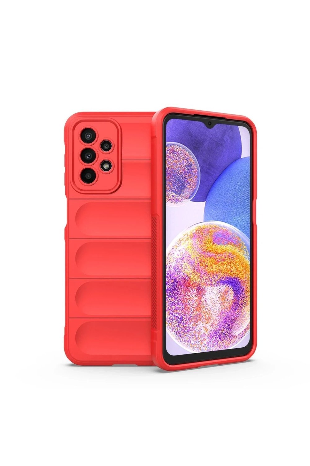 Mey İthalat®  Samsung Galaxy A23 4G Kılıf Optimum Silikon - Kırmızı