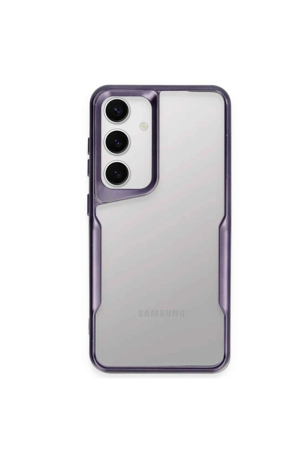 Mey İthalat®  Samsung Galaxy A24 4G Kılıf Boyi Silikon Kapak - Derin Mor