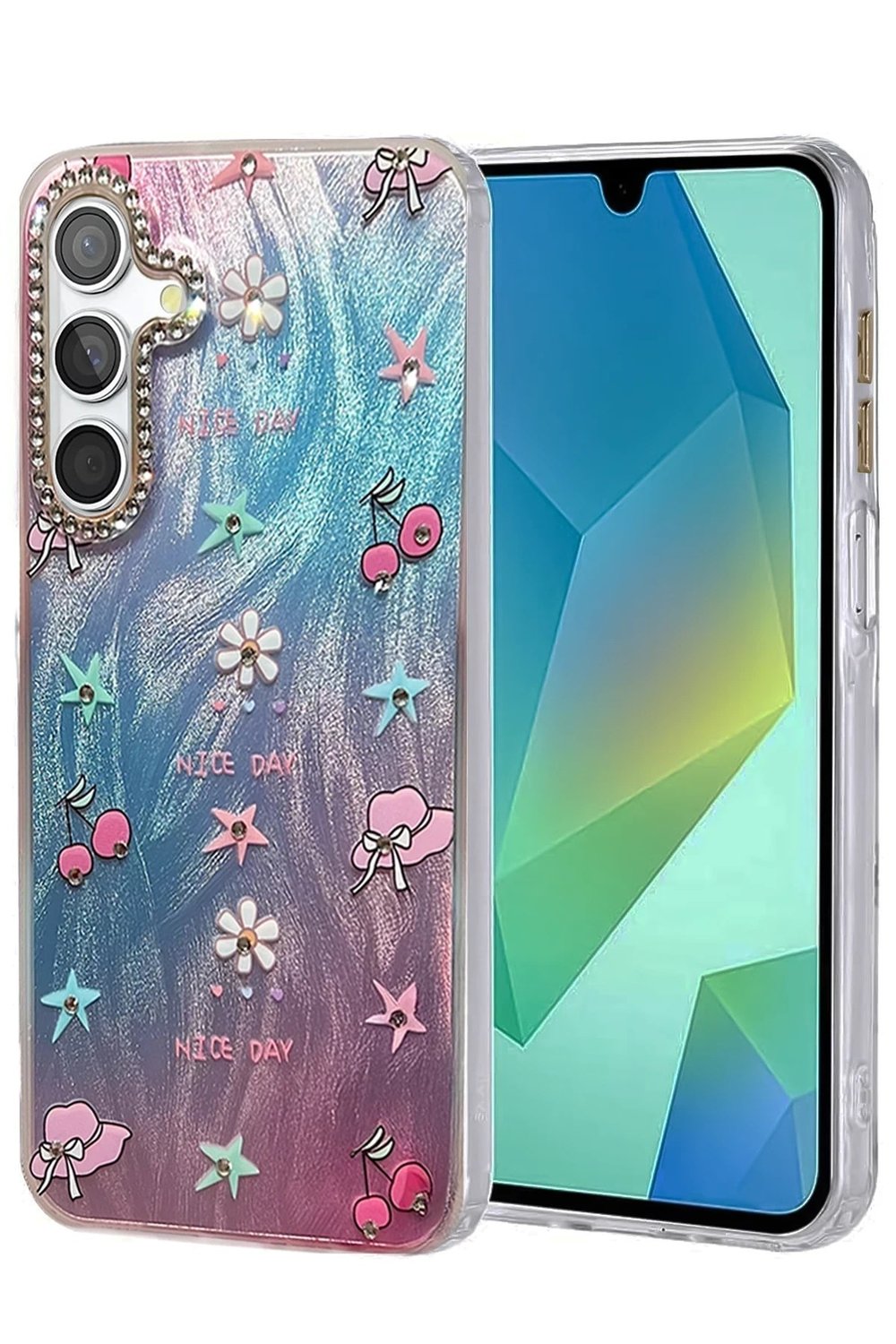 Mey İthalat®  Samsung Galaxy A25 5G Kılıf Blade Aynalı Desenli Kapak - Desen 4