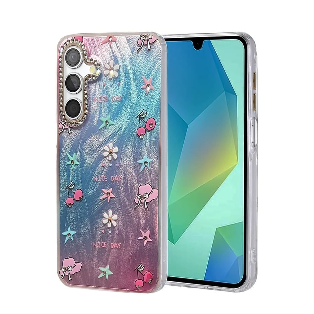 Mey İthalat®  Samsung Galaxy A25 5G Kılıf Blade Aynalı Desenli Kapak - Desen 4