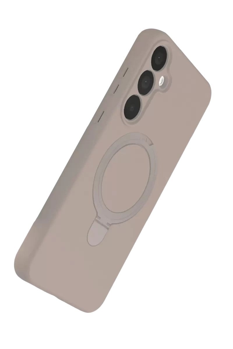 Mey İthalat®  Samsung Galaxy A25 5G Regal Magsafe Standlı Kapak - Çöl Titanyum