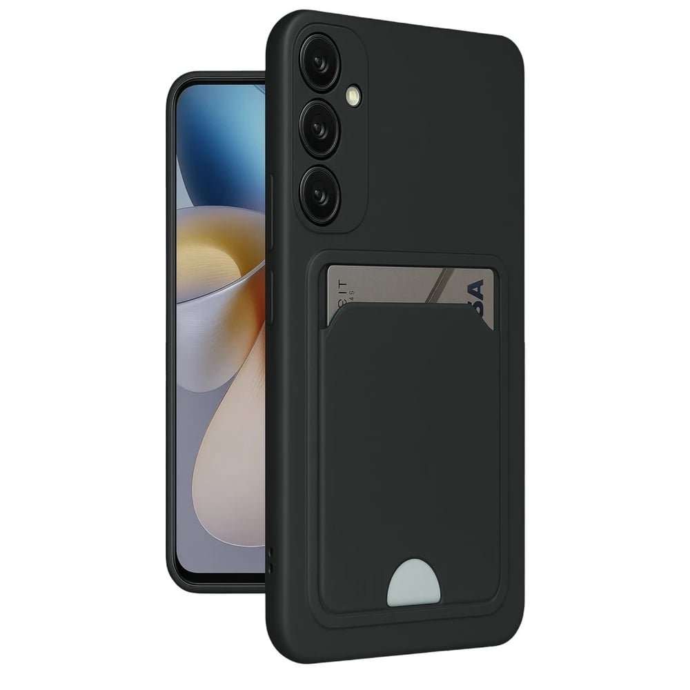 Mey İthalat®  Samsung Galaxy A26 Kılıf Kelvin Kartvizitli Silikon - Siyah