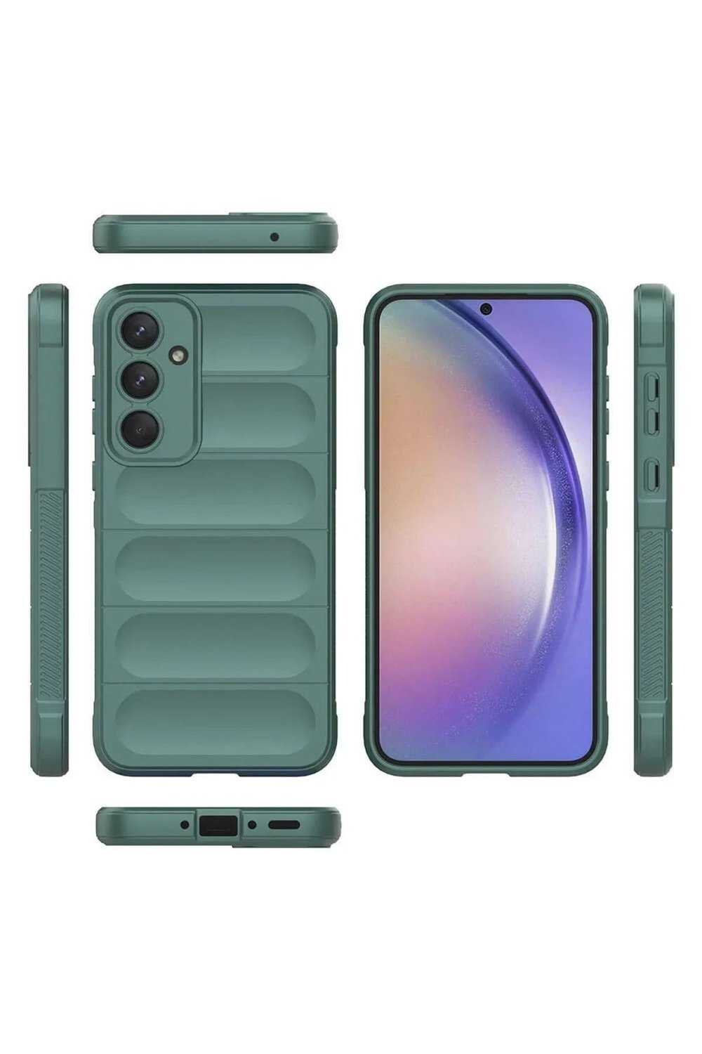 Mey İthalat®  Samsung Galaxy A26 Kılıf Optimum Silikon - Koyu Yeşil
