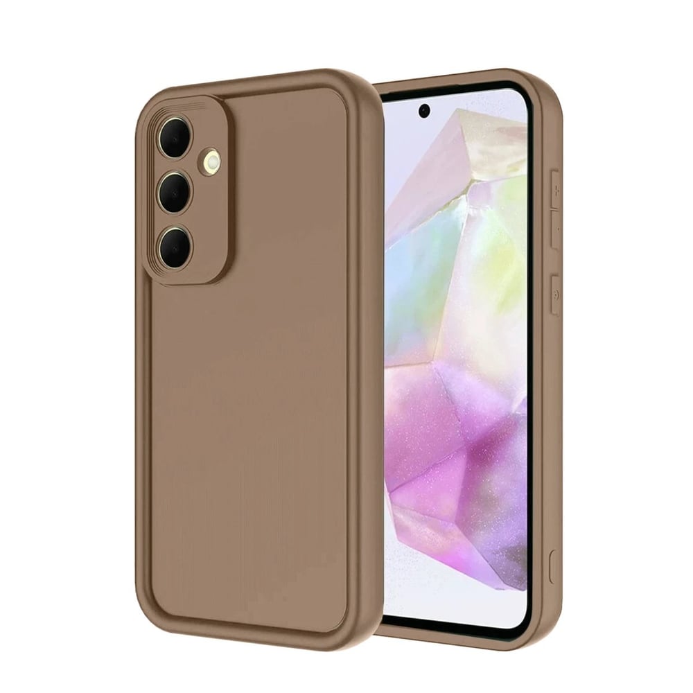 Mey İthalat®  Samsung Galaxy A26 Kılıf Viera Silikon - Kahverengi