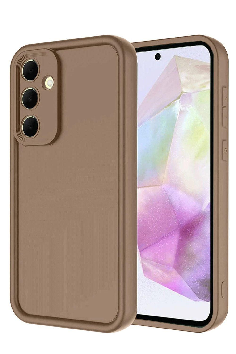 Mey İthalat®  Samsung Galaxy A26 Kılıf Viera Silikon - Kahverengi