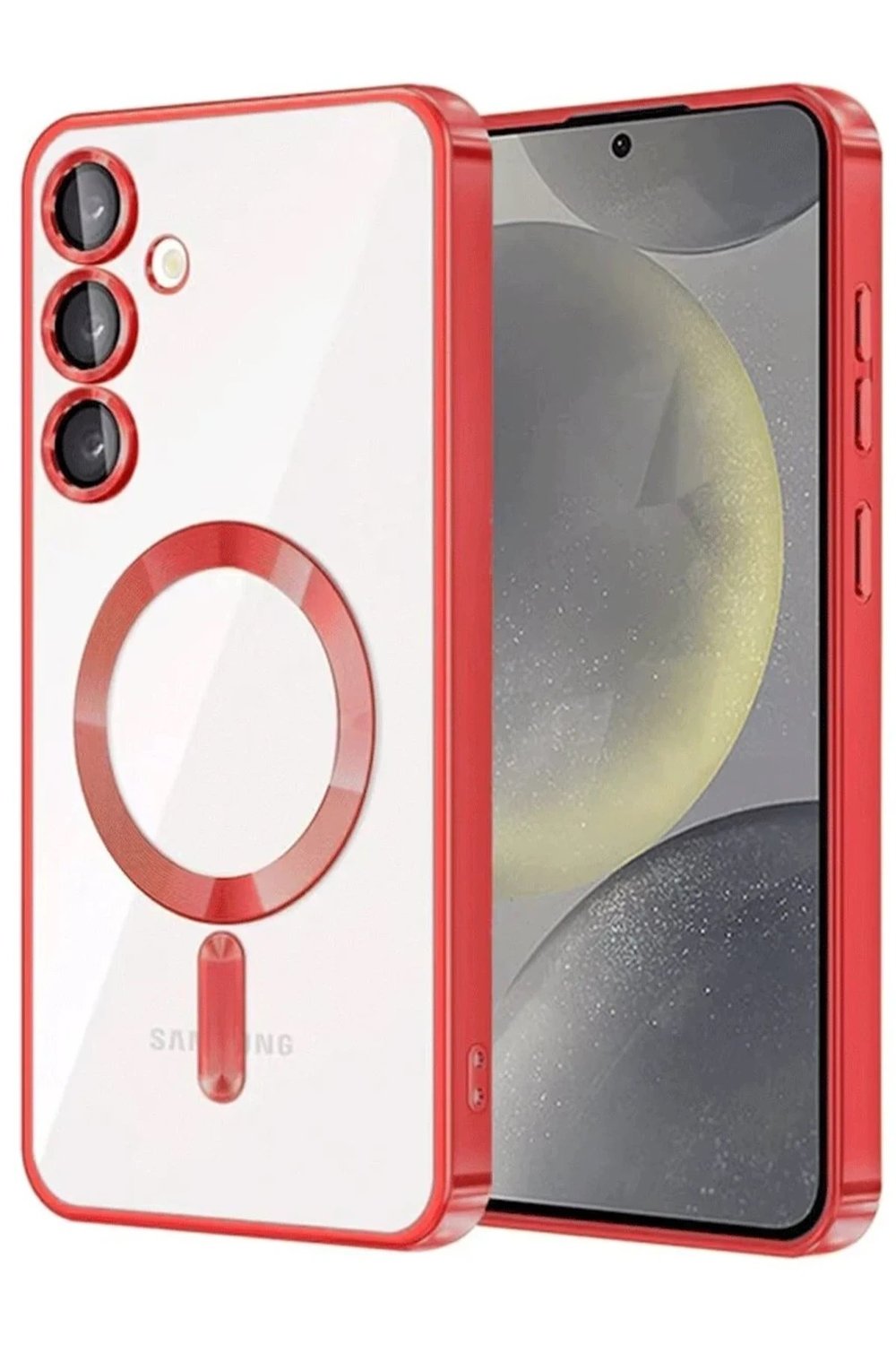 Mey İthalat®  Samsung Galaxy A26 Kross Magneticsafe Kapak - Kırmızı