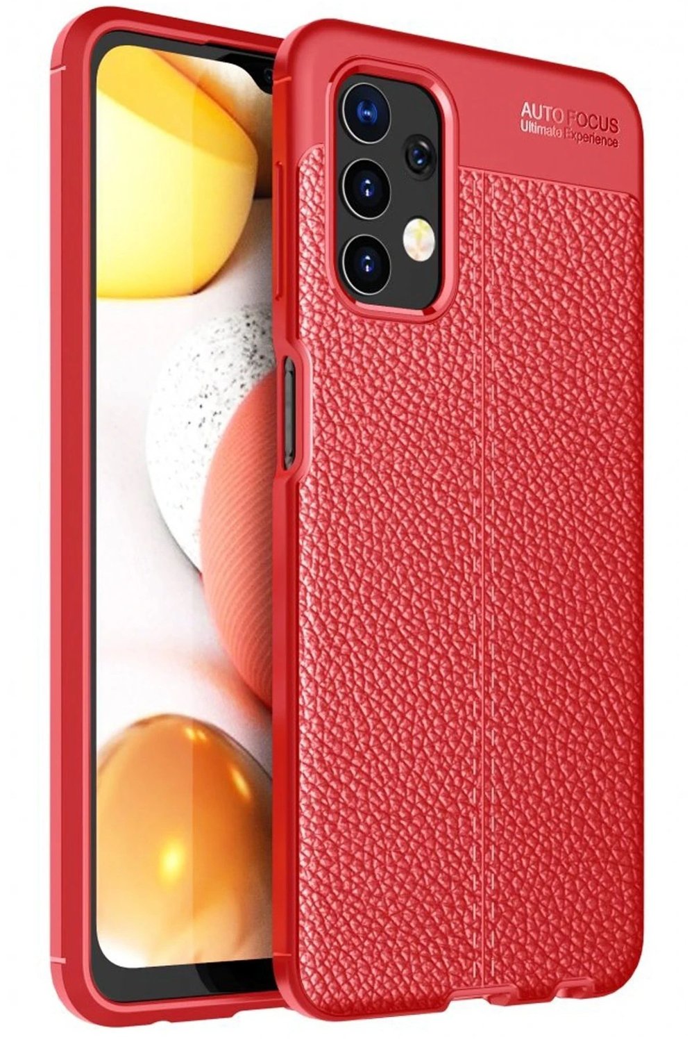 Mey İthalat®  Samsung Galaxy A32 Kılıf Auto Focus Kapak - Kırmızı