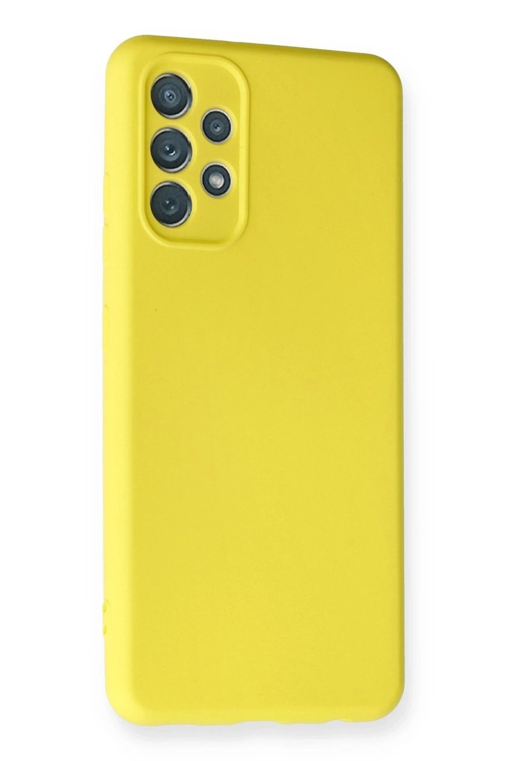 Mey İthalat®  Samsung Galaxy A32 Kılıf Nano içi Kadife Silikon - Sarı