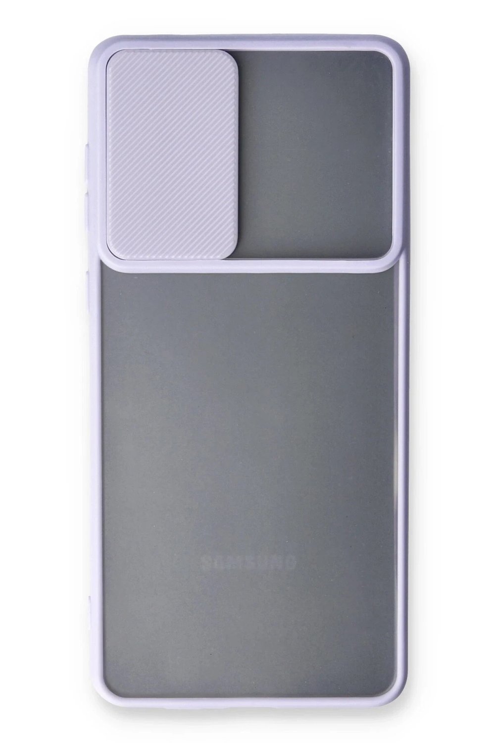 Mey İthalat®  Samsung Galaxy A33 5G Kılıf Palm Buzlu Kamera Sürgülü Silikon - Lila