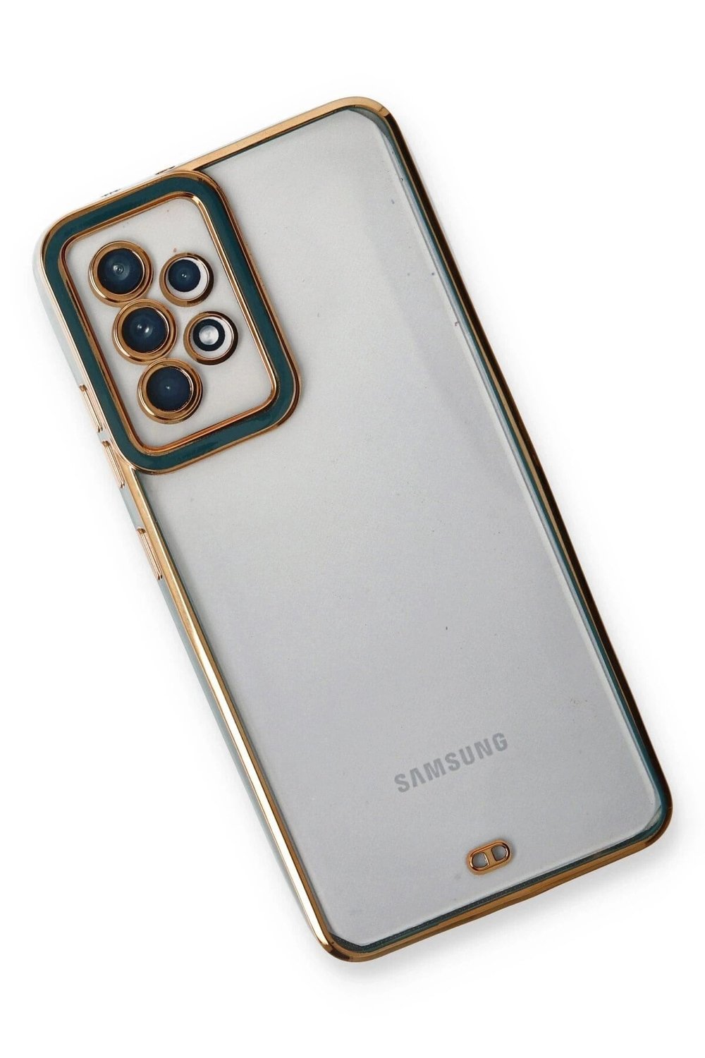 Mey İthalat®  Samsung Galaxy A33 5G Kılıf Liva Lens Silikon - Yeşil