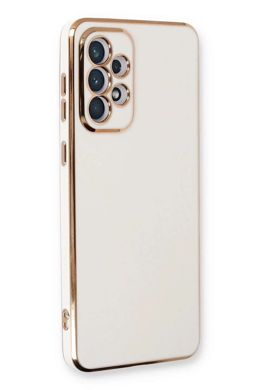 Mey İthalat®  Samsung Galaxy A33 5G Kılıf Volet Silikon - Beyaz