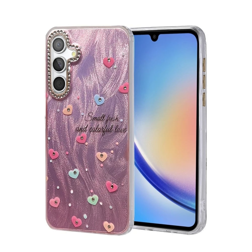 Mey İthalat®  Samsung Galaxy A34 5G Kılıf Blade Aynalı Desenli Kapak - Desen 8