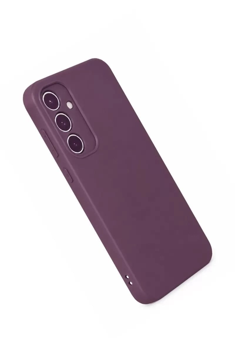 Mey İthalat®  Samsung Galaxy A35 5G Kılıf First Silikon - Mürdüm