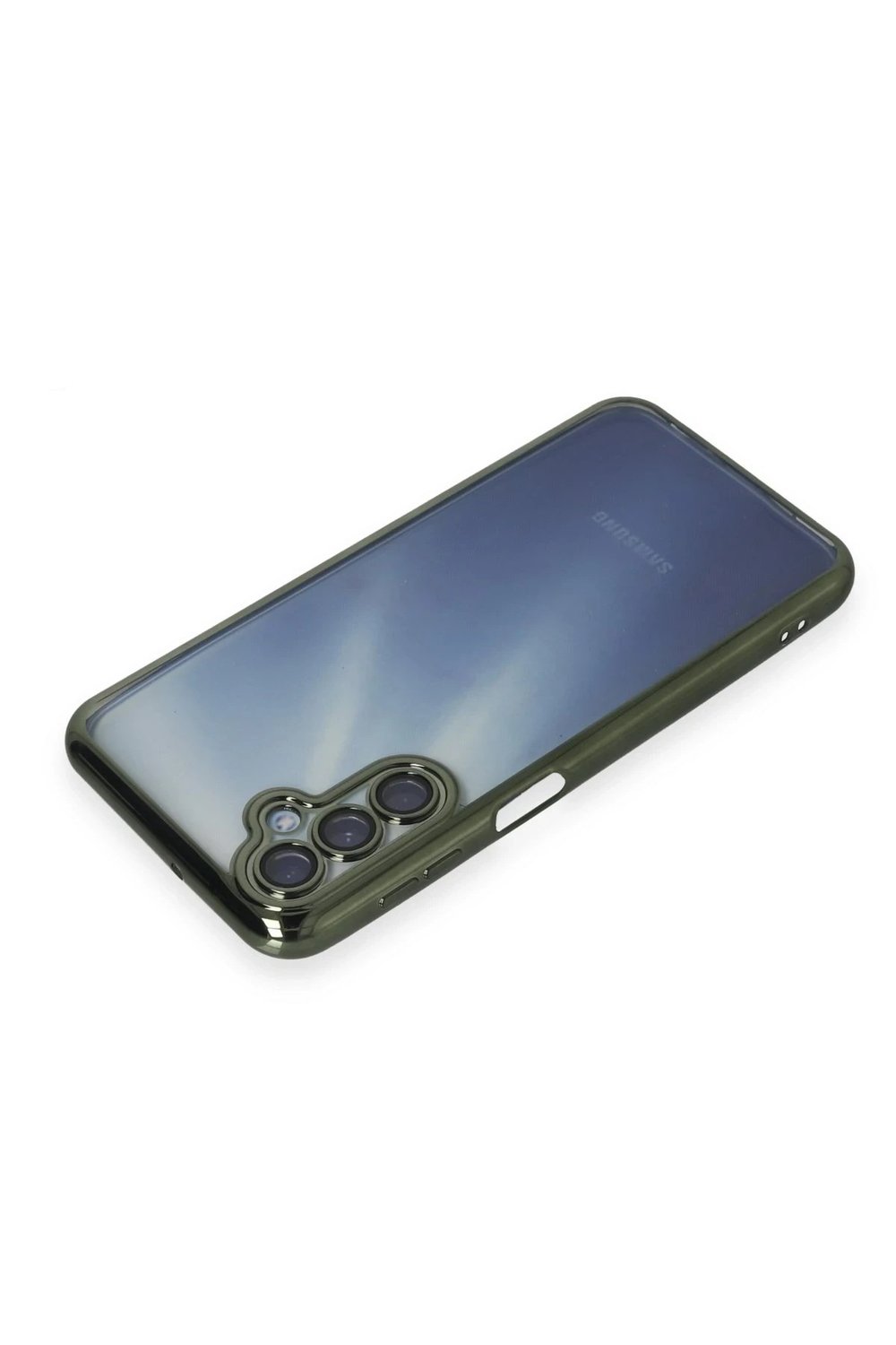 Mey İthalat®  Samsung Galaxy A35 5G Kılıf  Lensli Silikon - Yeşil