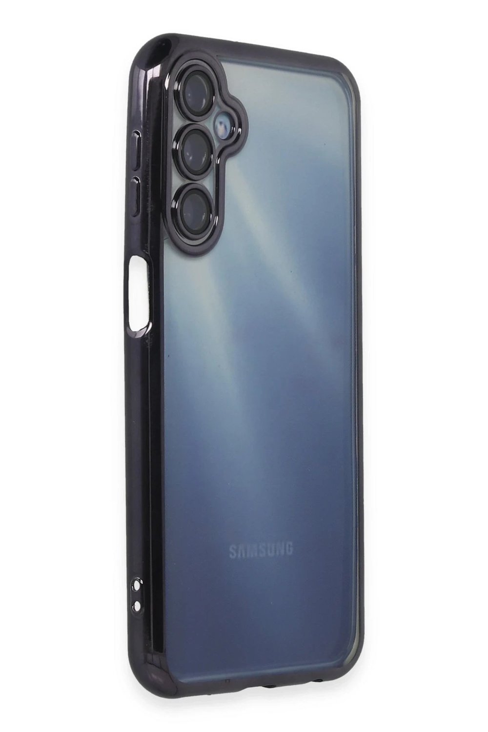 Mey İthalat®  Samsung Galaxy A35 5G Kılıf  Lensli Silikon - Mor