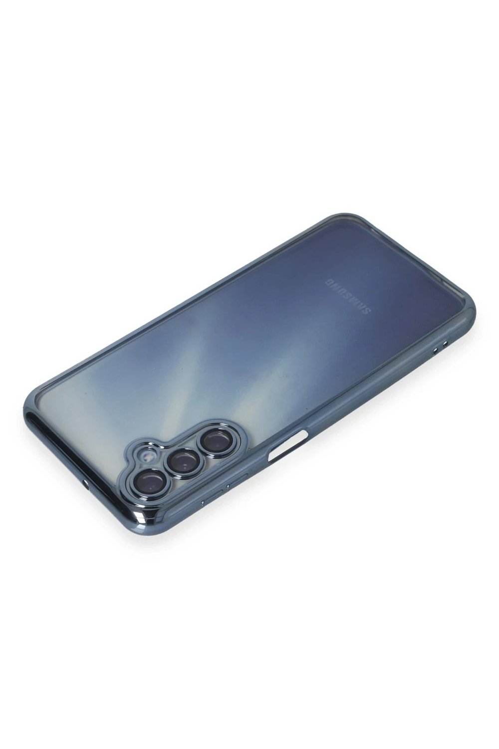 Mey İthalat®  Samsung Galaxy A35 5G Kılıf  Lensli Silikon - Açık Mavi