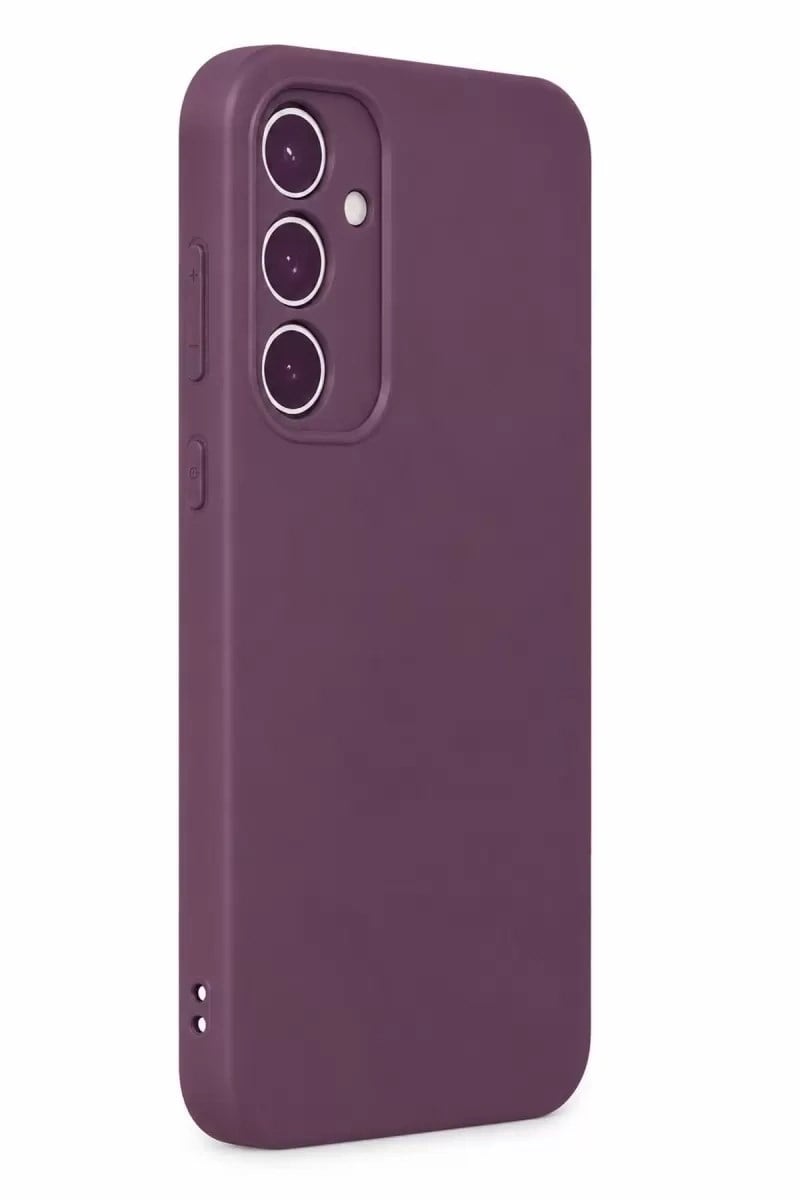 Mey İthalat®  Samsung Galaxy A35 5G Kılıf First Silikon - Mürdüm