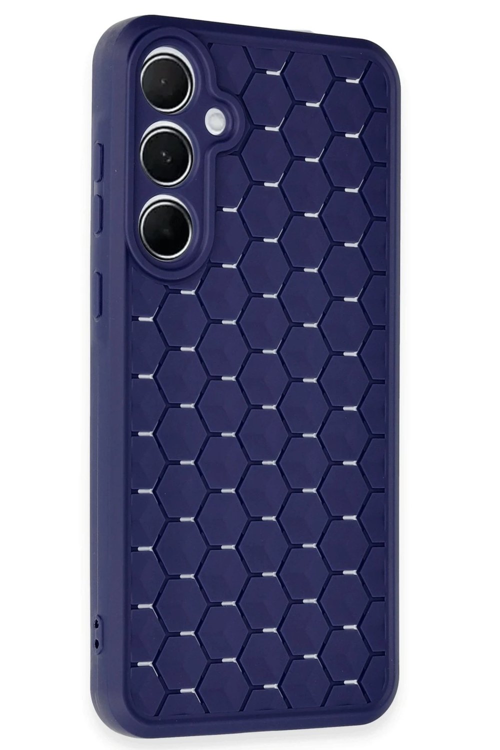 Mey İthalat®  Samsung Galaxy A35 5G Kılıf Petek Silikon Kapak - Lacivert