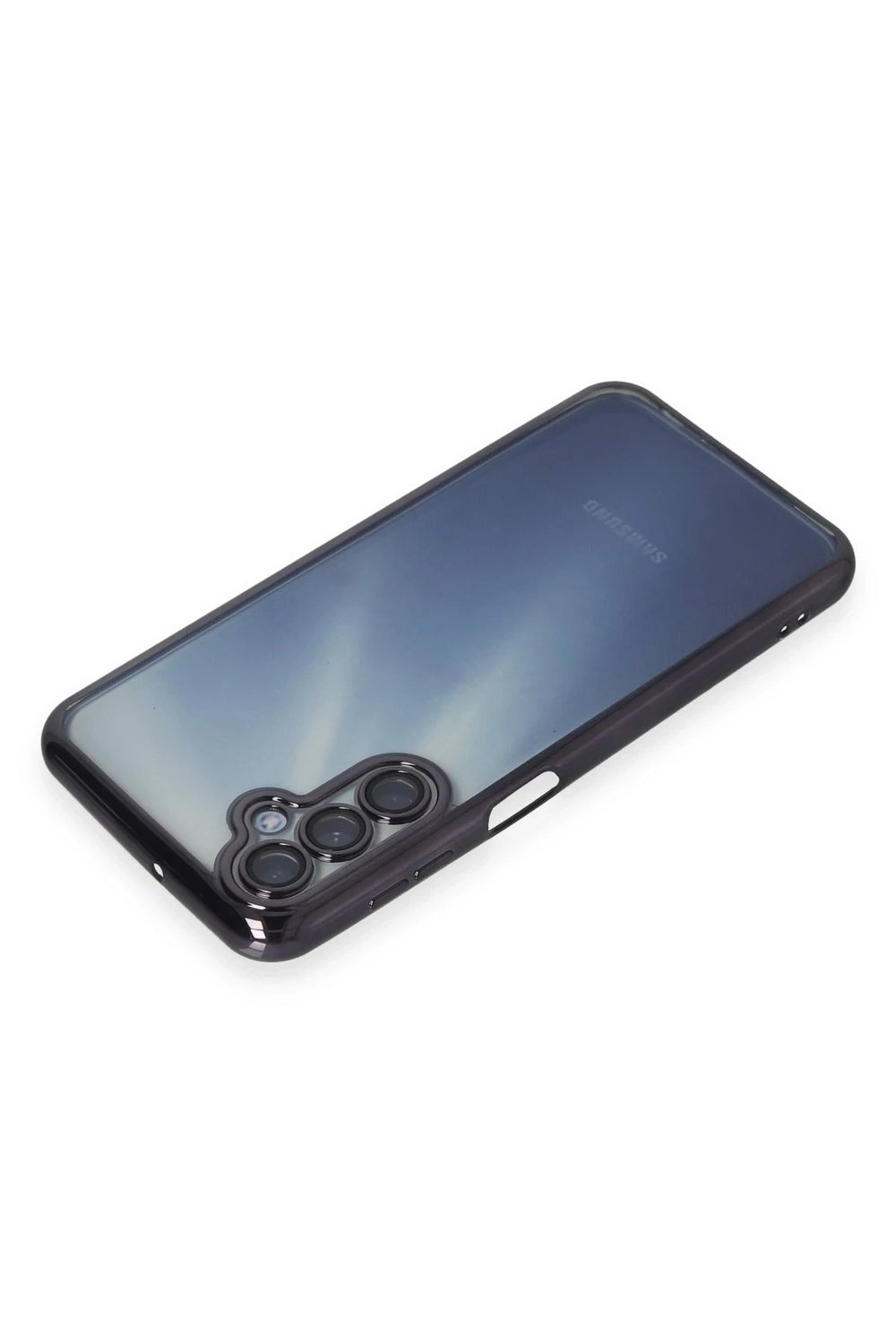Mey İthalat®  Samsung Galaxy A35 5G Kılıf  Lensli Silikon - Mor