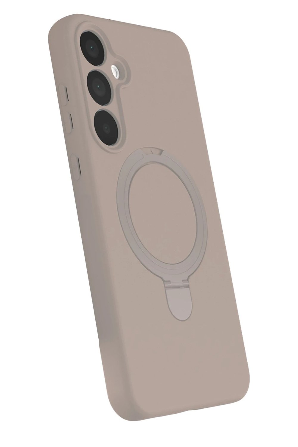 Mey İthalat®  Samsung Galaxy A35 5G Regal Magsafe Standlı Kapak - Çöl Titanyum