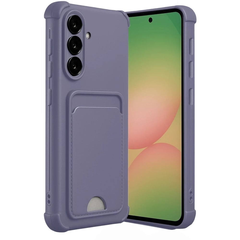Mey İthalat®  Samsung Galaxy A36 Kılıf Kelvin Kartvizitli Silikon - Lila