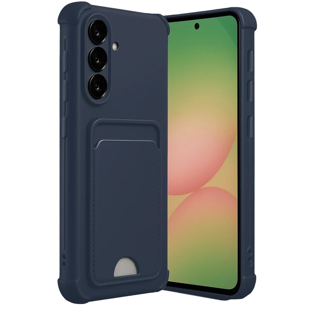 Mey İthalat®  Samsung Galaxy A36 Kılıf Kelvin Kartvizitli Silikon - Lacivert