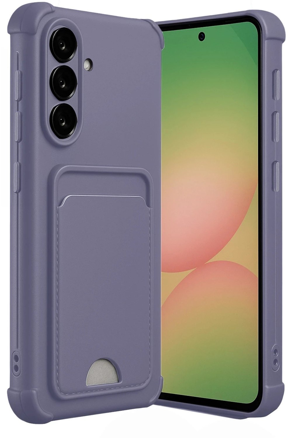 Mey İthalat®  Samsung Galaxy A36 Kılıf Kelvin Kartvizitli Silikon - Lila