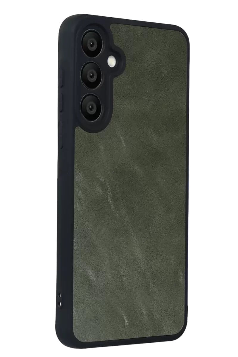 Mey İthalat®  Samsung Galaxy A37 5G Aras Deri Kapak - Yeşil