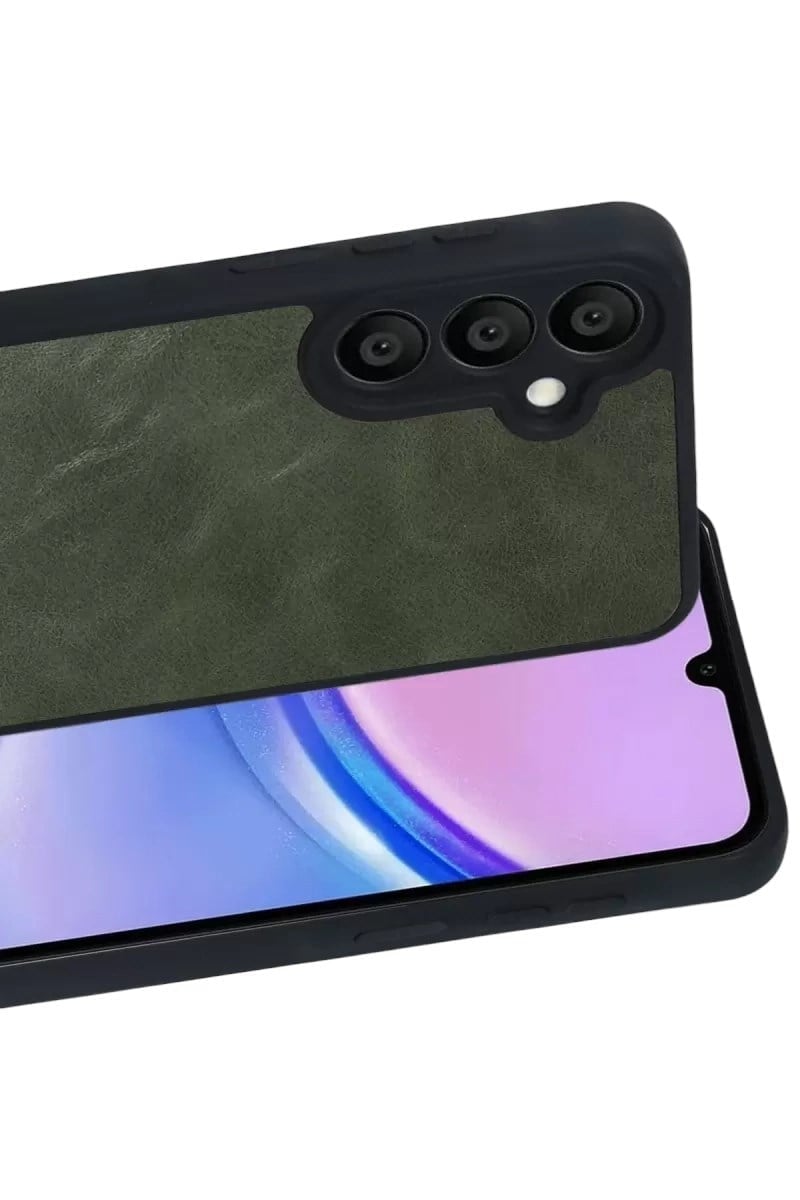 Mey İthalat®  Samsung Galaxy A37 5G Aras Deri Kapak - Yeşil