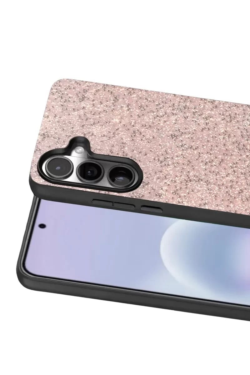Mey İthalat®  Samsung Galaxy A37 5G Bright Simli Kapak - Pembe