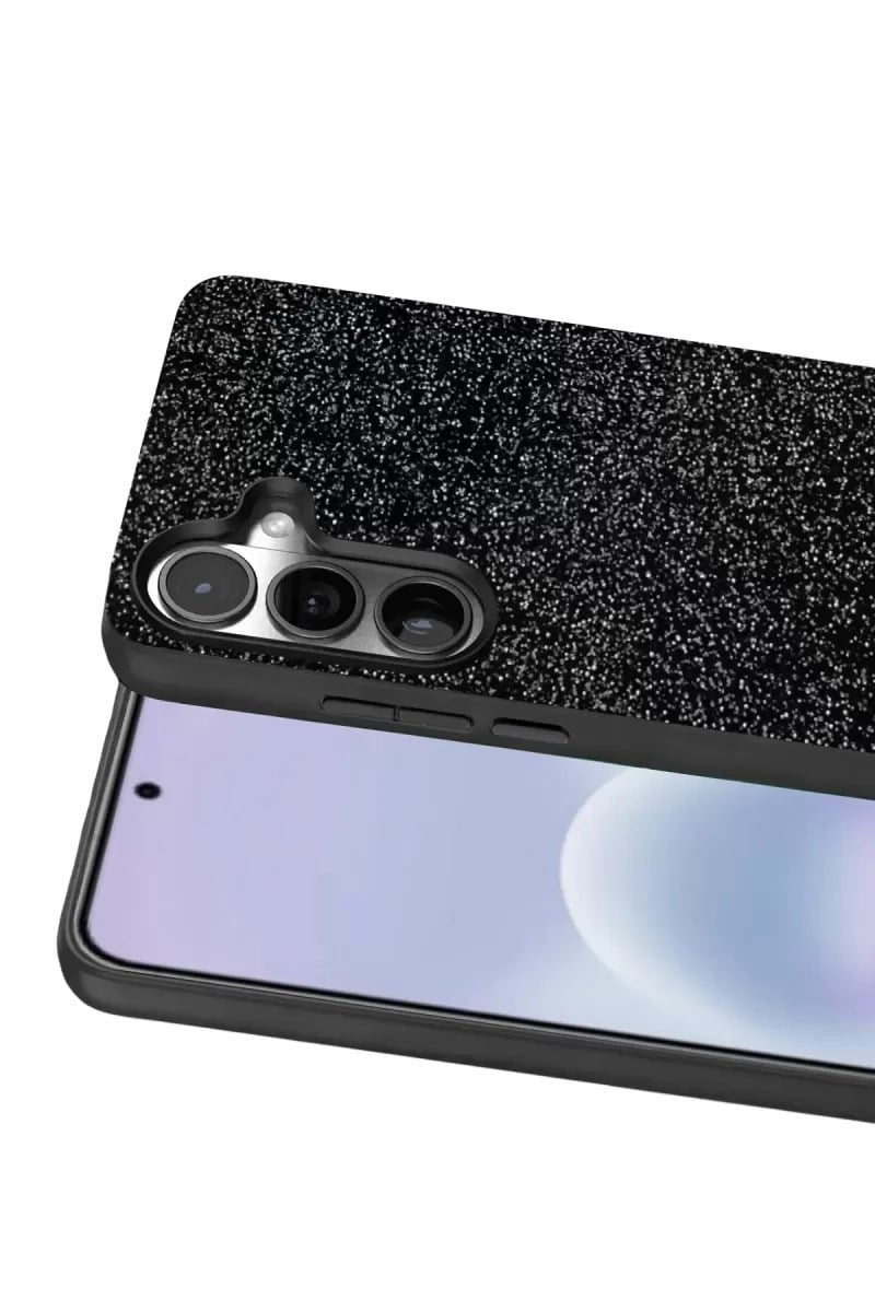 Mey İthalat®  Samsung Galaxy A37 5G Bright Simli Kapak - Siyah