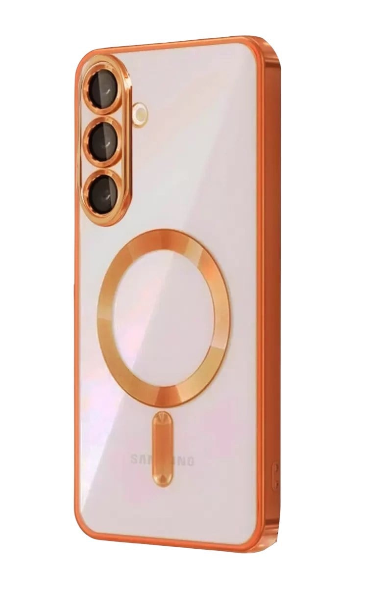 Mey İthalat®  Samsung Galaxy A37 5G Kross Magneticsafe Kapak - Turuncu