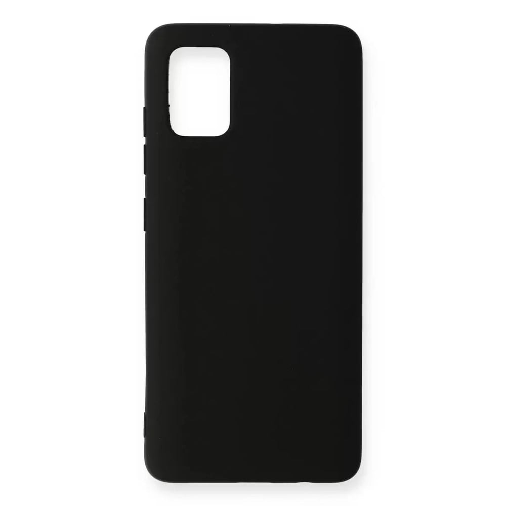 Mey İthalat®  Samsung Galaxy A51 Kılıf Nano içi Kadife Silikon - Siyah