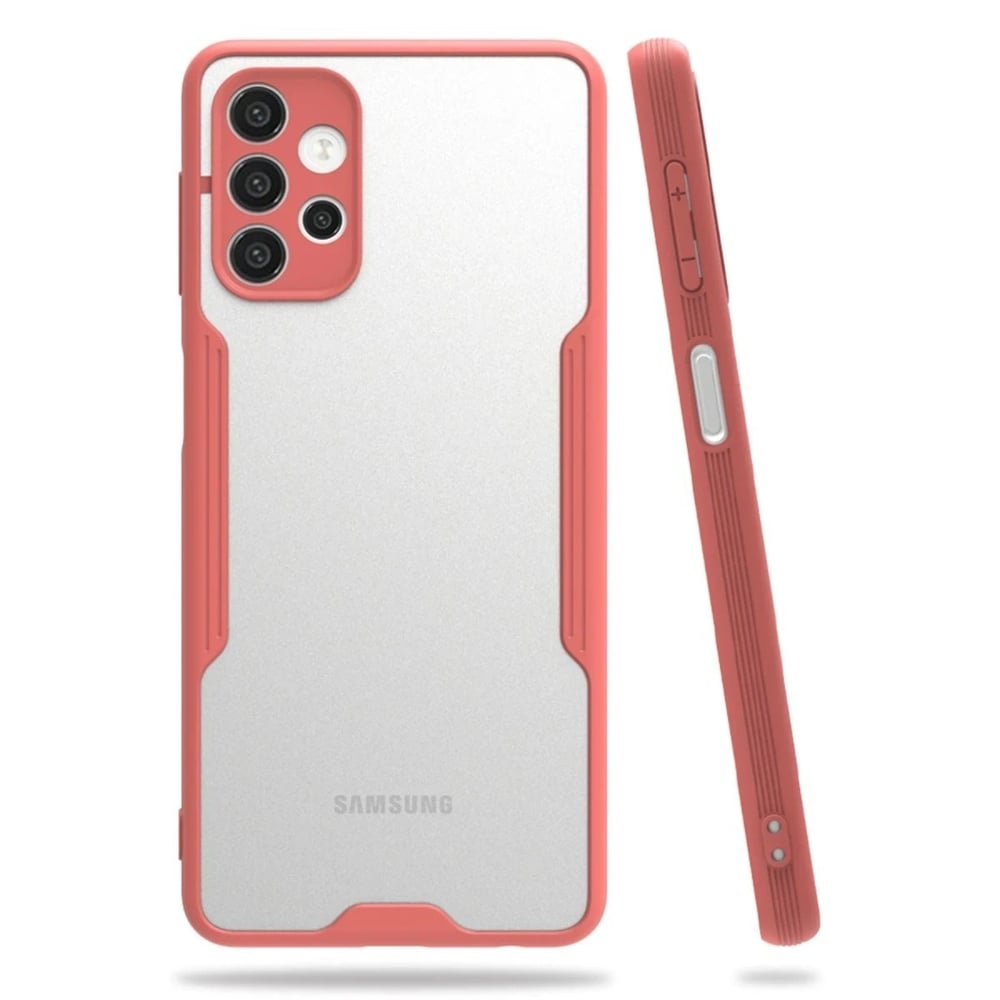 Mey İthalat®  Samsung Galaxy A52 Kılıf Platin Silikon - Pembe