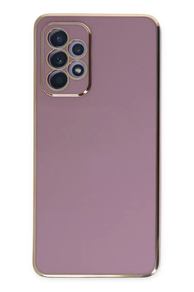 Mey İthalat®  Samsung Galaxy A52 Kılıf Volet Silikon - Mor