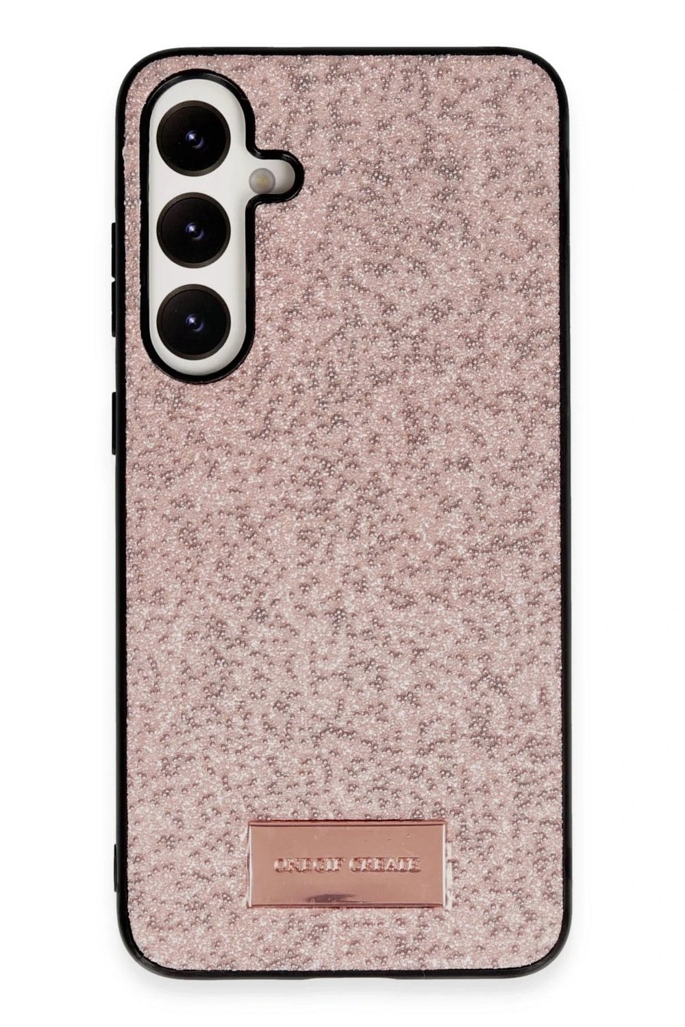Mey İthalat®  Samsung Galaxy A55 5G Bright Simli Kapak - Pembe