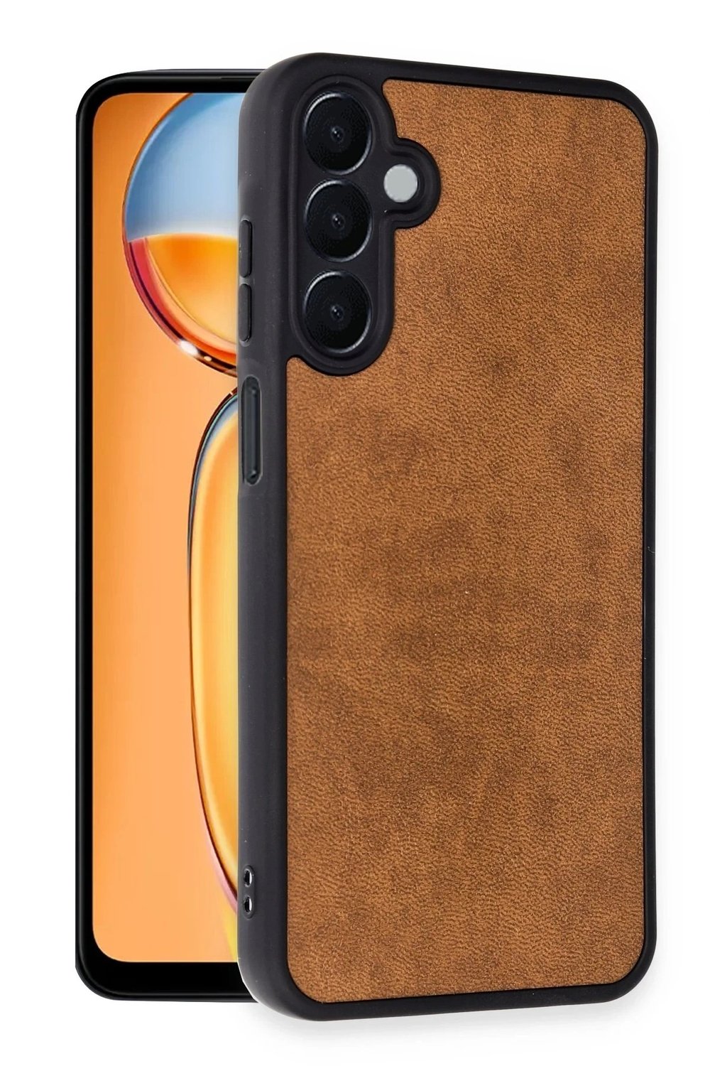 Mey İthalat®  Samsung Galaxy A55 5G Kılıf Aras Deri Kapak - Taba