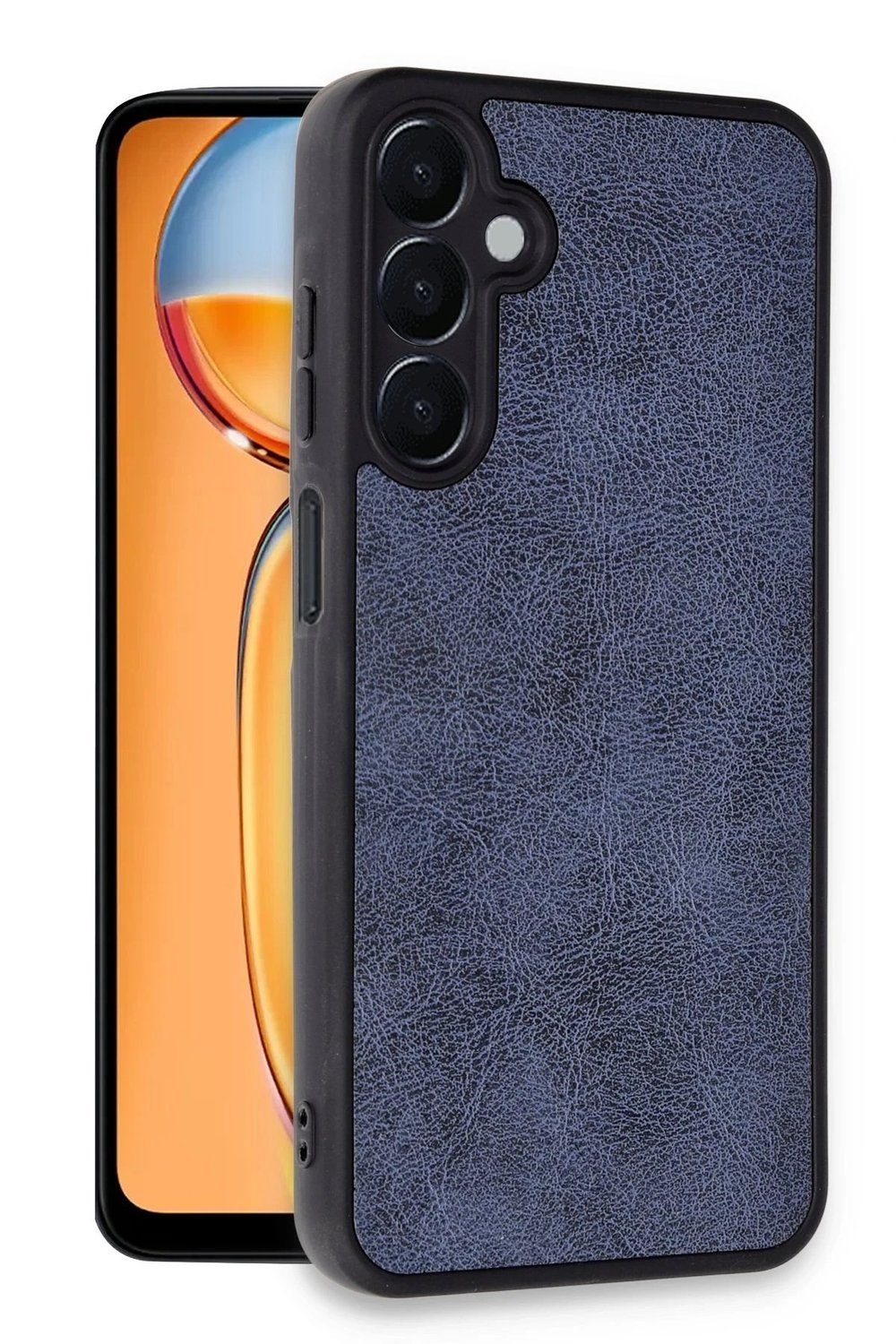 Mey İthalat®  Samsung Galaxy A55 5G Kılıf Aras Deri Kapak - Lacivert