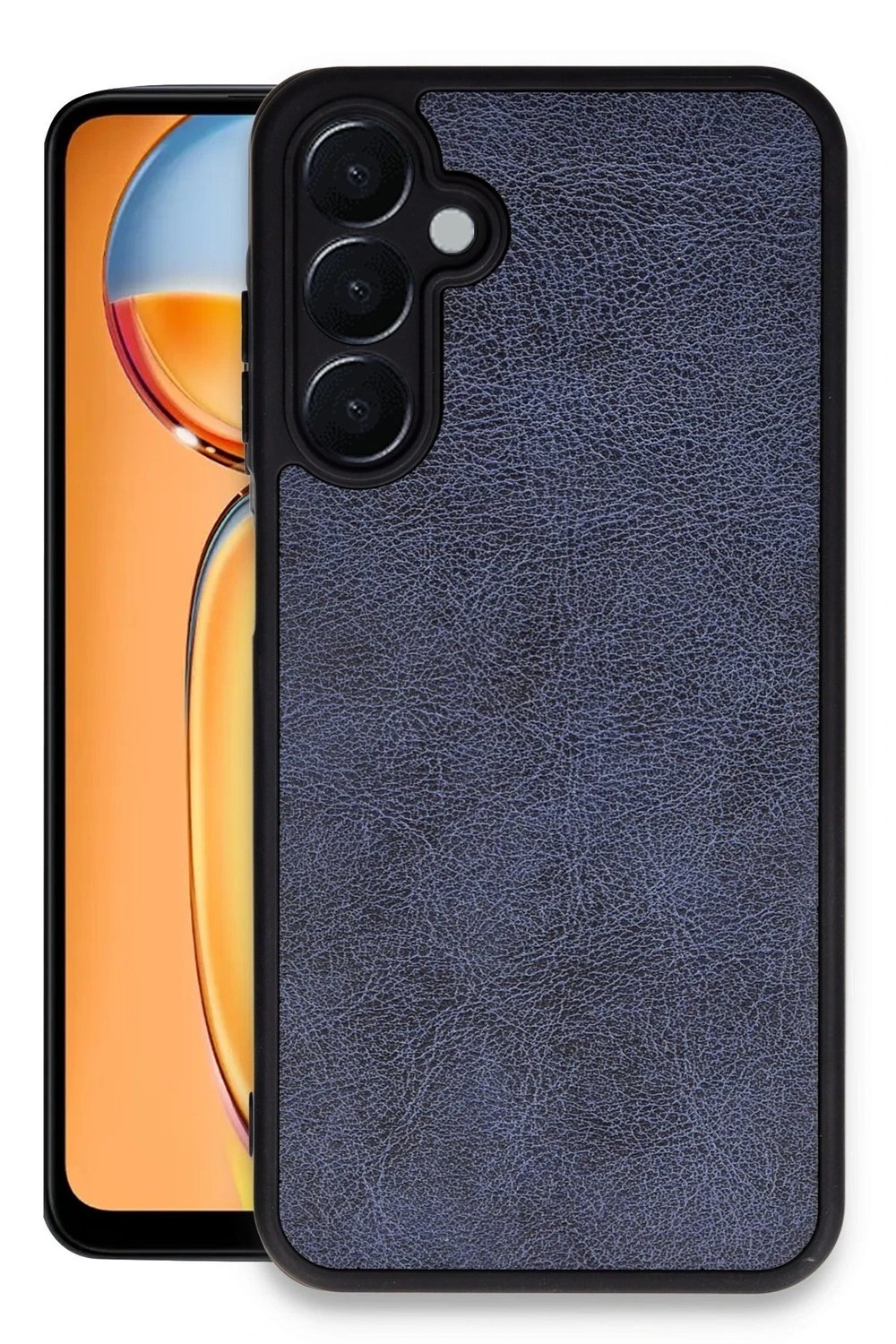 Mey İthalat®  Samsung Galaxy A55 5G Kılıf Aras Deri Kapak - Lacivert