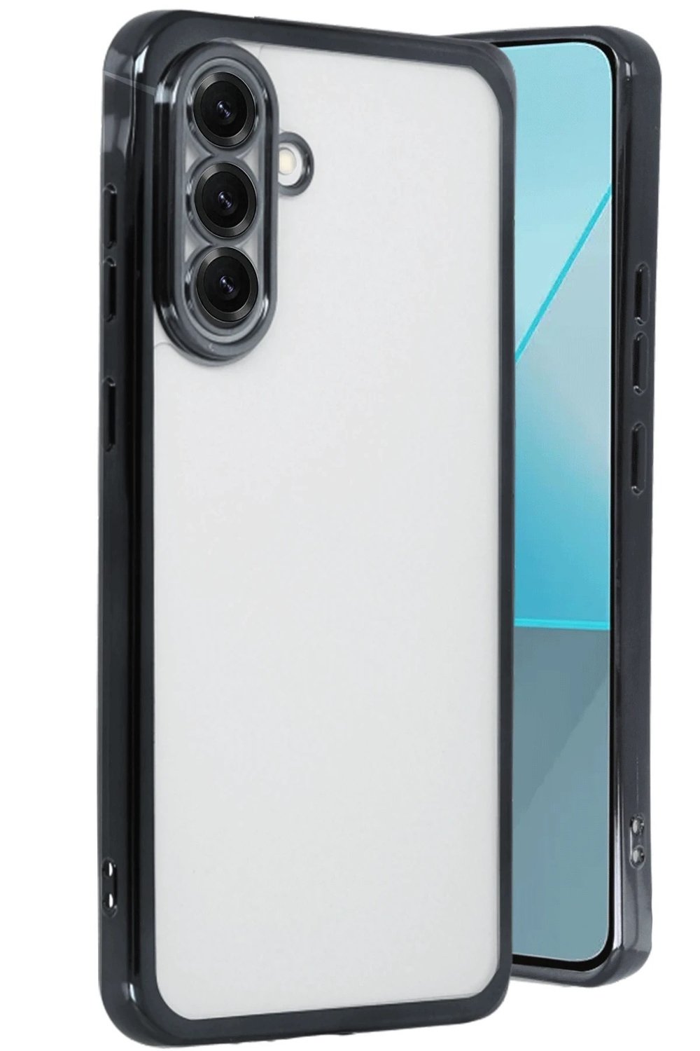 Mey İthalat®  Samsung Galaxy A56 Kılıf  Lensli Silikon - Siyah