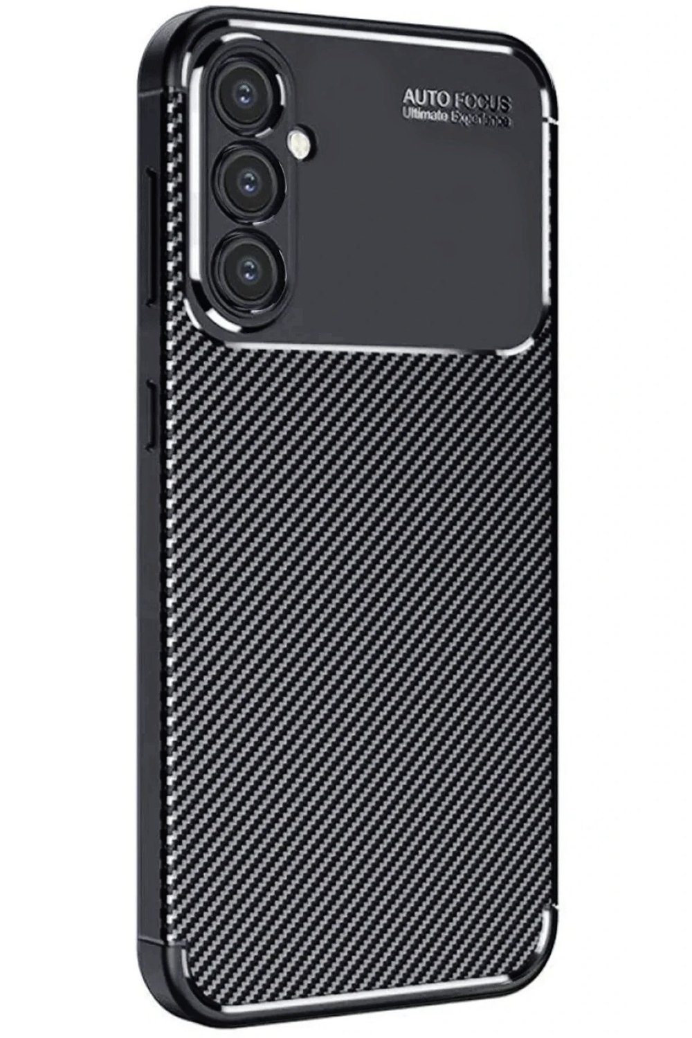 Mey İthalat®  Samsung Galaxy A56 Kılıf Auto Focus Karbon Kapak - Siyah