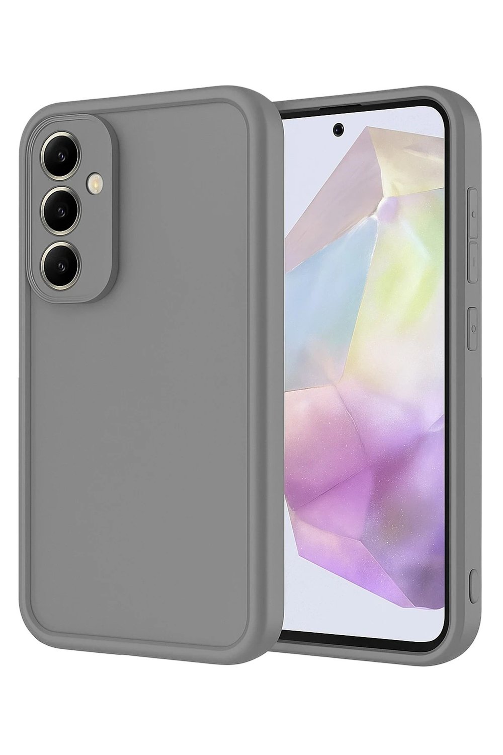 Mey İthalat®  Samsung Galaxy A56 Kılıf Viera Silikon - Gri